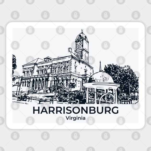 Harrisonburg - Virginia Magnet by Lakeric